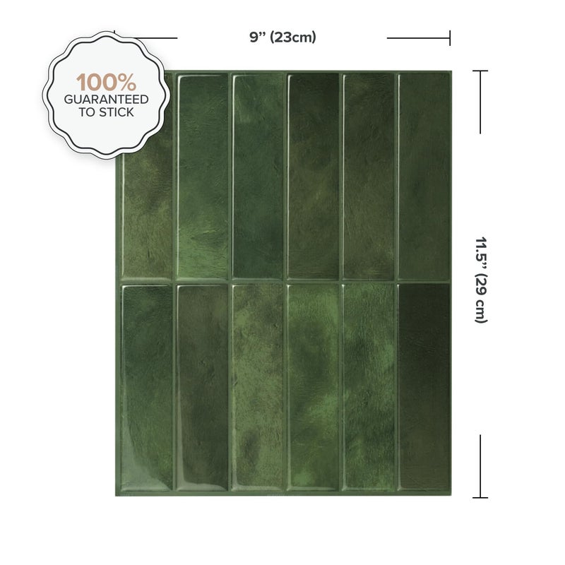 SMART TILES Peel and Stick Backsplash - 5 Sheets of 11.43"" x 9"" - 3D Adhesive Peel and Stick Tile Backsplash for Kitchen, Bathroom, Wall Tile - Image 2